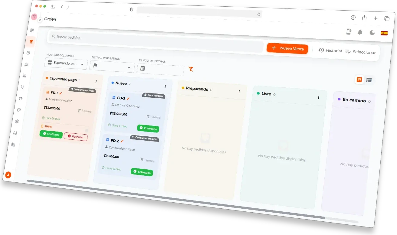 Orderi Kanban & Orders